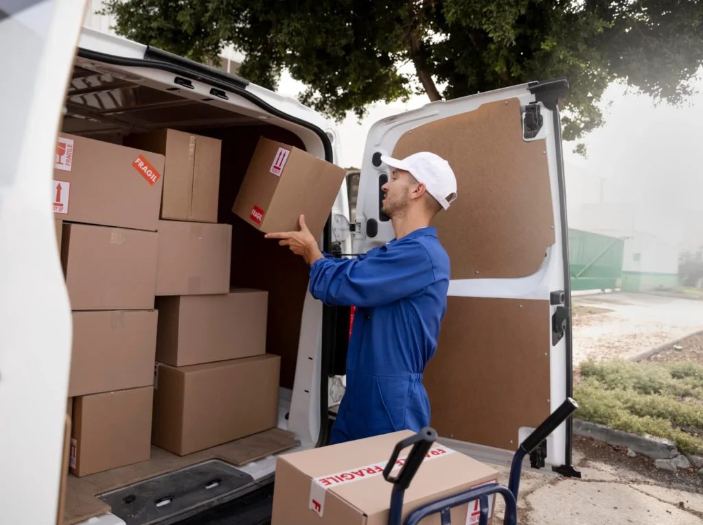 Transporte de mercancías con seguimiento personalizado.