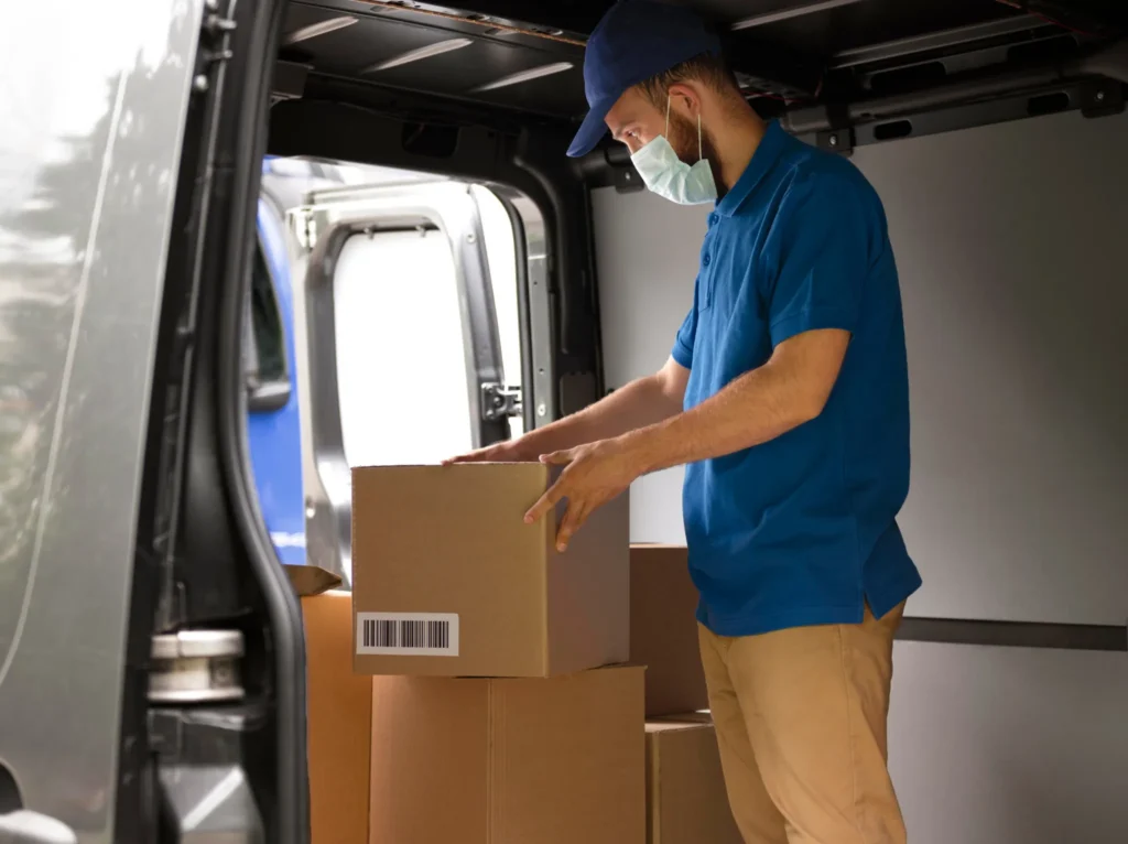 Entrega de mercancías con puntualidad garantizada.